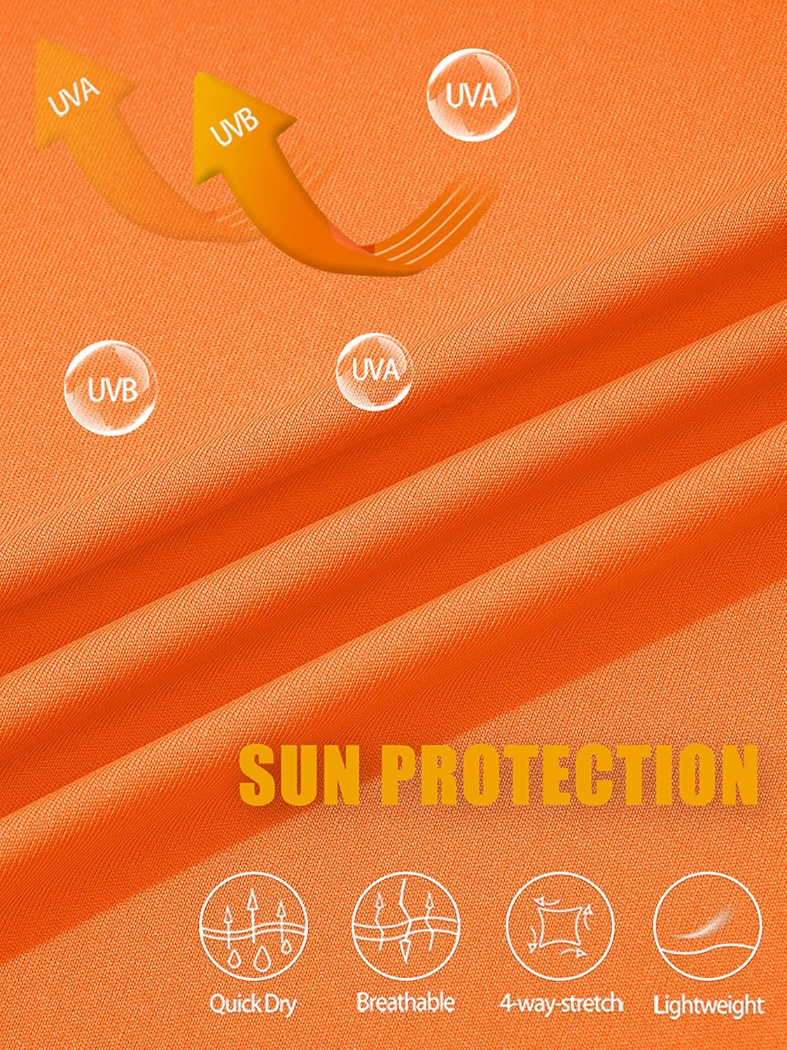 Men'S Hooded UPF 50+ Sun Protection T Shirts Long Sleeve Athletic Fishing Shirts Rash Guards