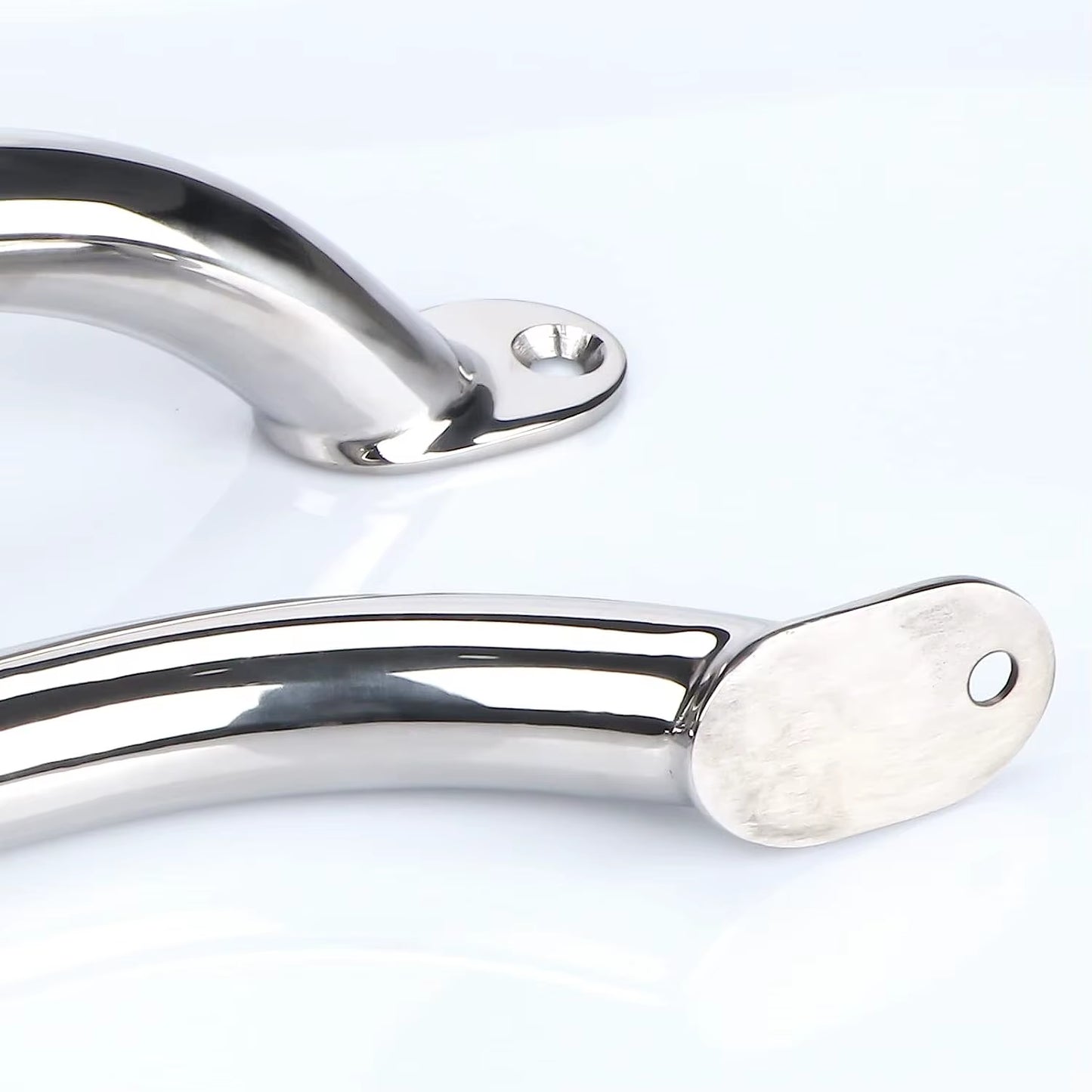 2 Pieces Stainless Steel 12'' Boat Polished Boat Marine Grab Handle Handrail Boat Accessories Marine