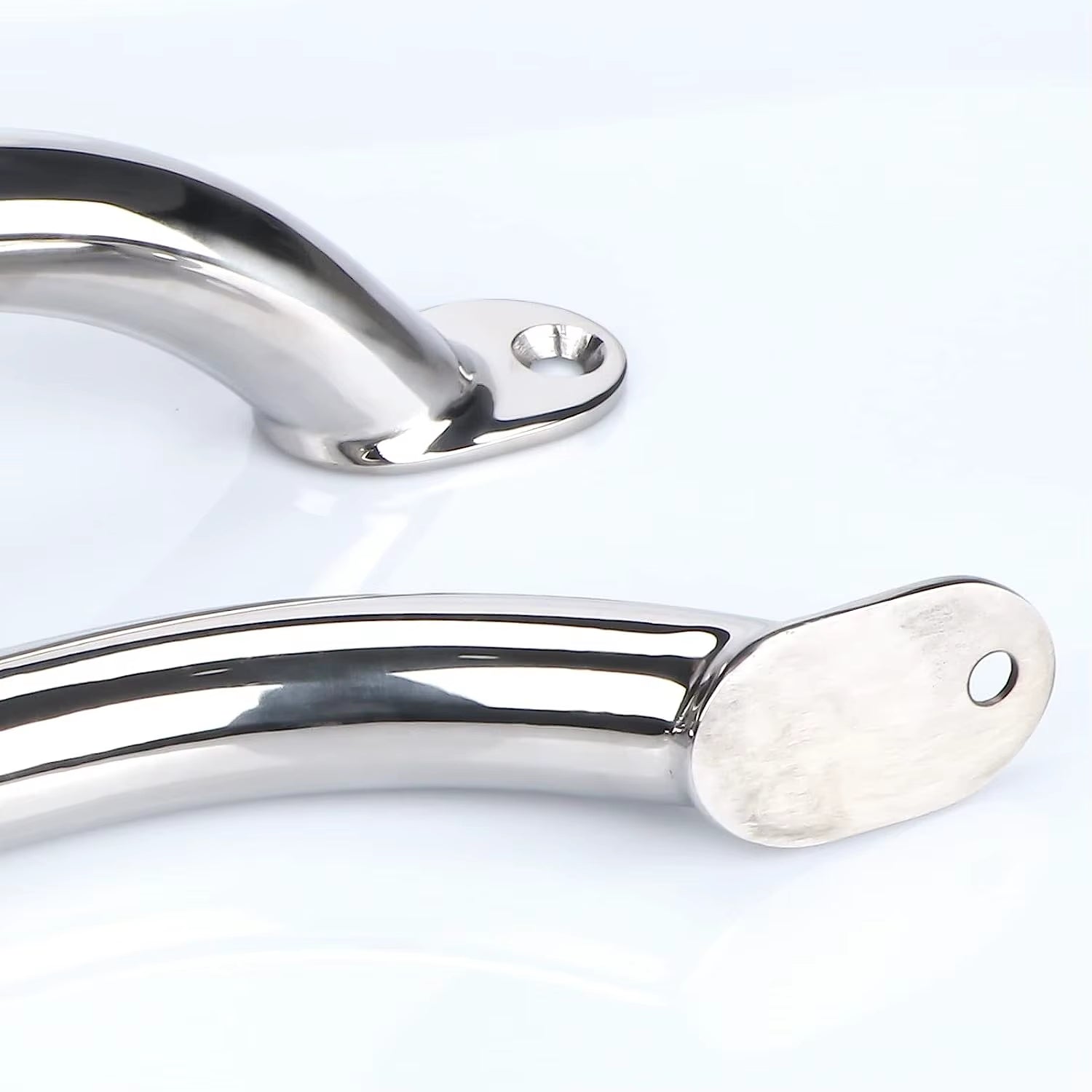 2 Pieces Stainless Steel 12'' Boat Polished Boat Marine Grab Handle Handrail Boat Accessories Marine